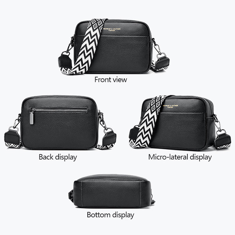 Caliara - kornat läder crossbodyväska