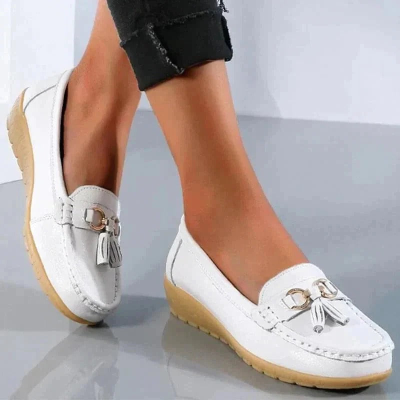 Dam Ortopediska Tofsel Slip-On Komfort Loafers