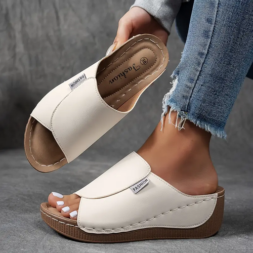 Dam Valvsstöd Slip-On Sandaler med Öppen Tå