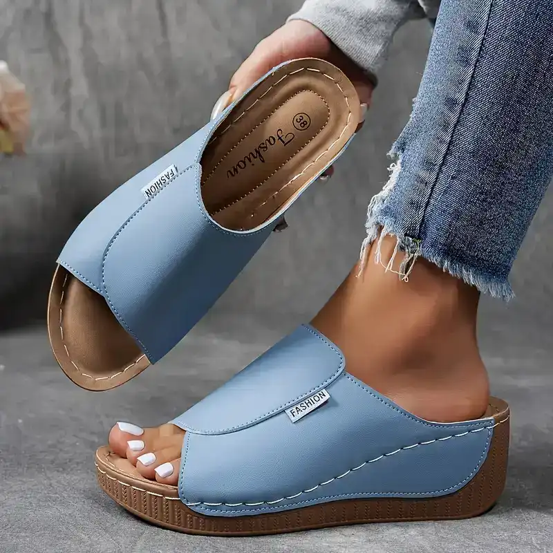 Dam Valvsstöd Slip-On Sandaler med Öppen Tå