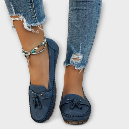 Dam Ortopediska Tofsel Loafers Slip-On Platt Moccasin