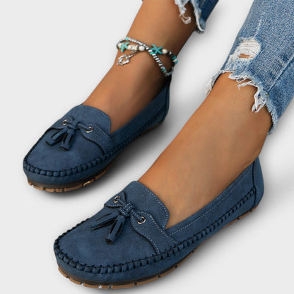Dam Ortopediska Tofsel Loafers Slip-On Platt Moccasin