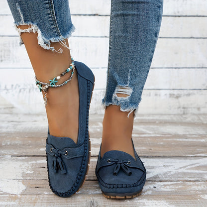Nadine - Klassiska Loafers med Tofs-detalj