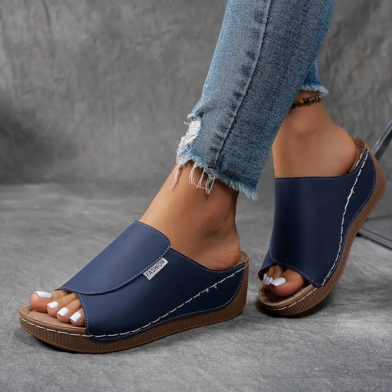 Dam Valvsstöd Slip-On Sandaler med Öppen Tå