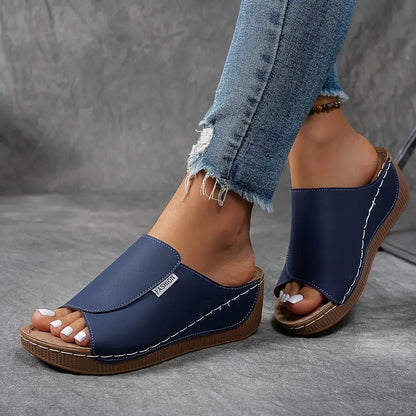 Dam Valvsstöd Slip-On Sandaler med Öppen Tå