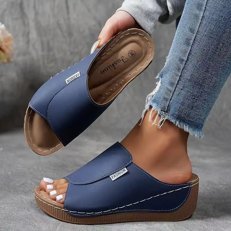 Dam Valvsstöd Slip-On Sandaler med Öppen Tå