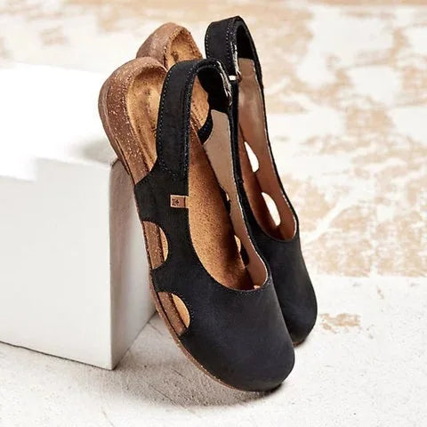 Dam Ortopediska Slingback Sandaler med Stängd Tå