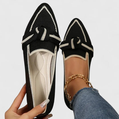 Dam Ortopediska Spetsig Tå Loafers Slip-On
