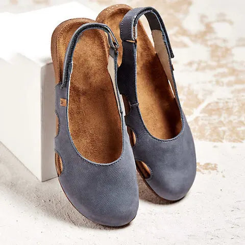Dam Ortopediska Slingback Sandaler med Stängd Tå