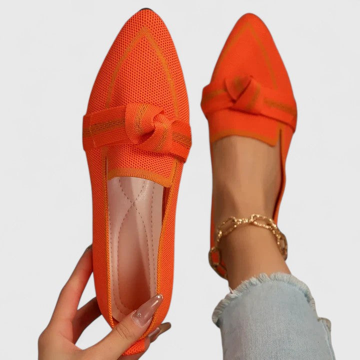 Dam Ortopediska Spetsig Tå Loafers Slip-On