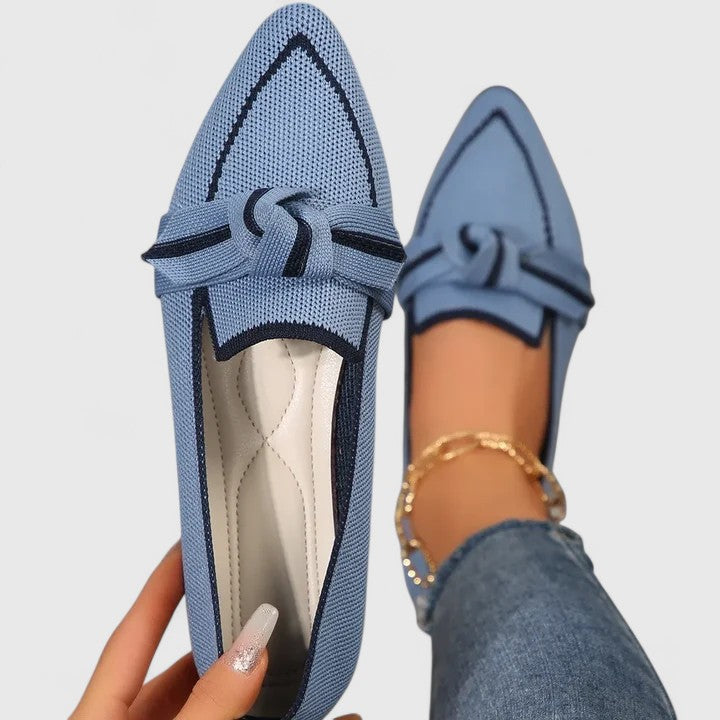 Dam Ortopediska Spetsig Tå Loafers Slip-On