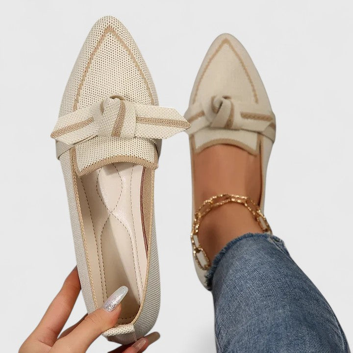 Dam Ortopediska Spetsig Tå Loafers Slip-On