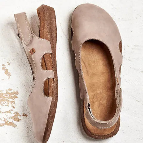 Dam Ortopediska Slingback Sandaler med Stängd Tå