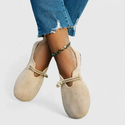Dam Ortopediska Mocka Slip-On Ankelrem Loafers
