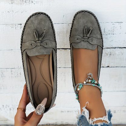 Nadine - Klassiska Loafers med Tofs-detalj