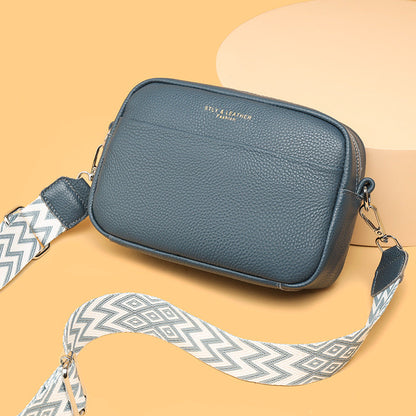 Caliara - kornat läder crossbodyväska