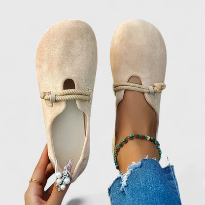 Dam Ortopediska Mocka Slip-On Ankelrem Loafers