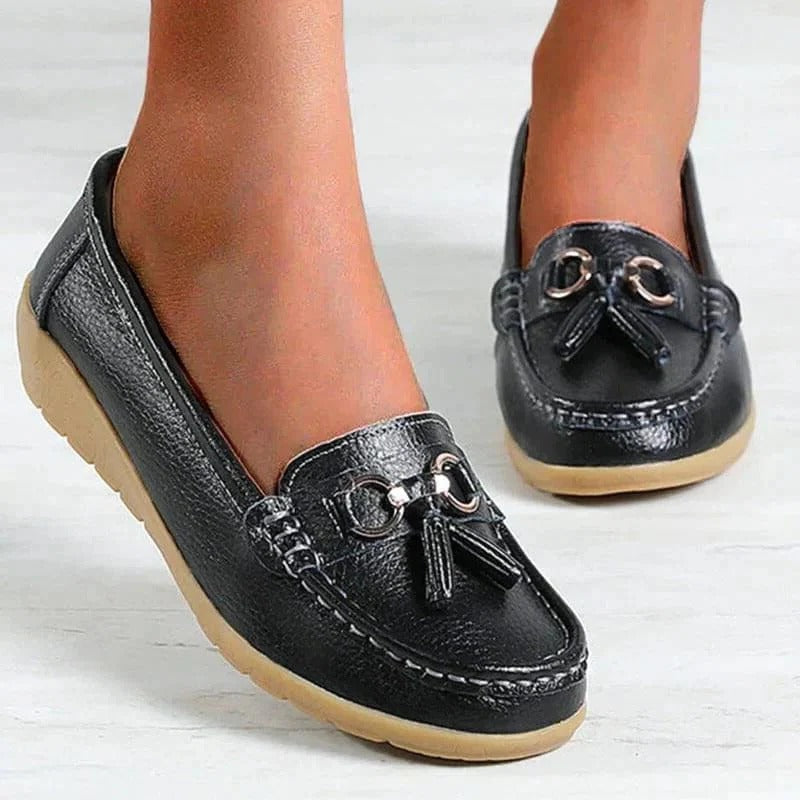 Dam Ortopediska Tofsel Slip-On Komfort Loafers