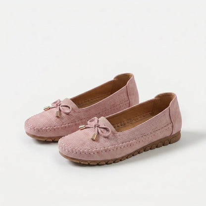 Sabine - Mjuka Komfortloafers med delikat rosett
