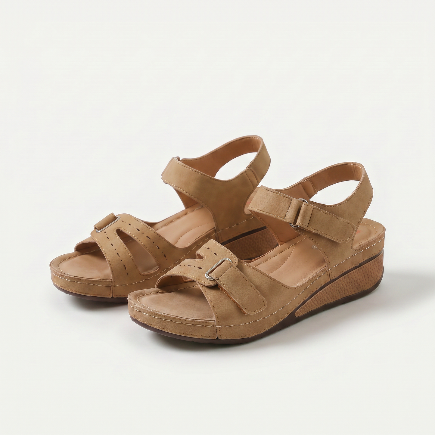 Sandy - Bekväma Ortopediska Sandaler med Kilklack
